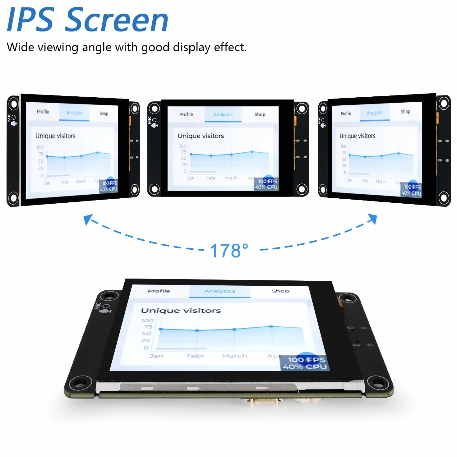 Freenove ESP32-S3 ESP32 S3 Display CYD 2.8 Inch IPS Capacitive Touch Screen 240x320 Pixel, Supporting XiaoZhiAI AI, Dual-core 32-bit 240 MHz Microcontroller WiFi+BT, C Code LVGL Projects Tutorial