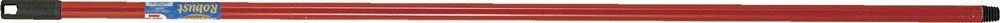 La Briantina Manico Professionale per Scope, in Metallo Plastificato ad Alto Spessore, Lunghezza 130 cm, Rosso