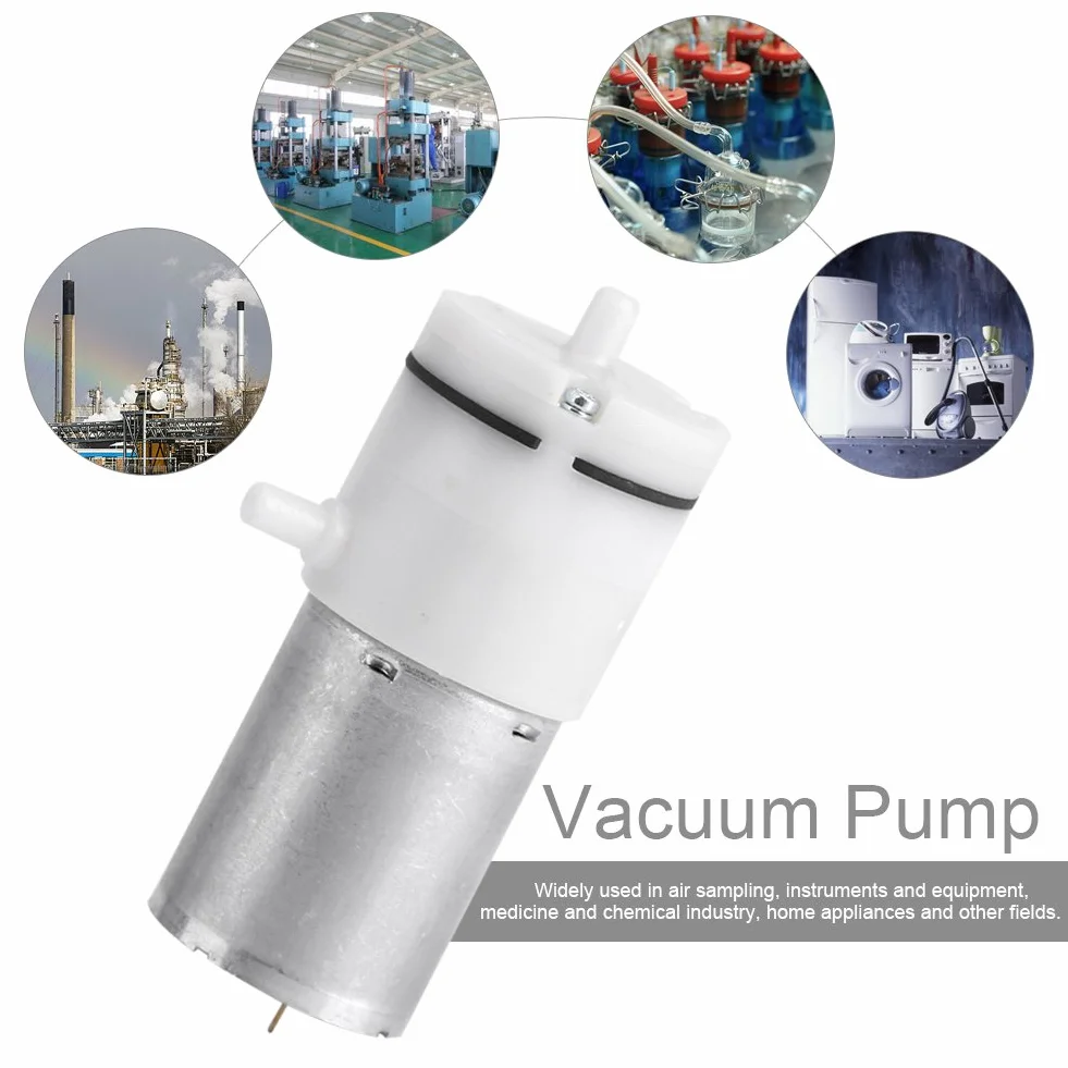 Jadeshay Pompa Acqua,DC 12V Mini Pompa Aria Micro Vuoto Elettrica Pompa per Strumento di Trattamento Medico,Acquario,Serbatoio d’Ossigeno e Elettrodomestici