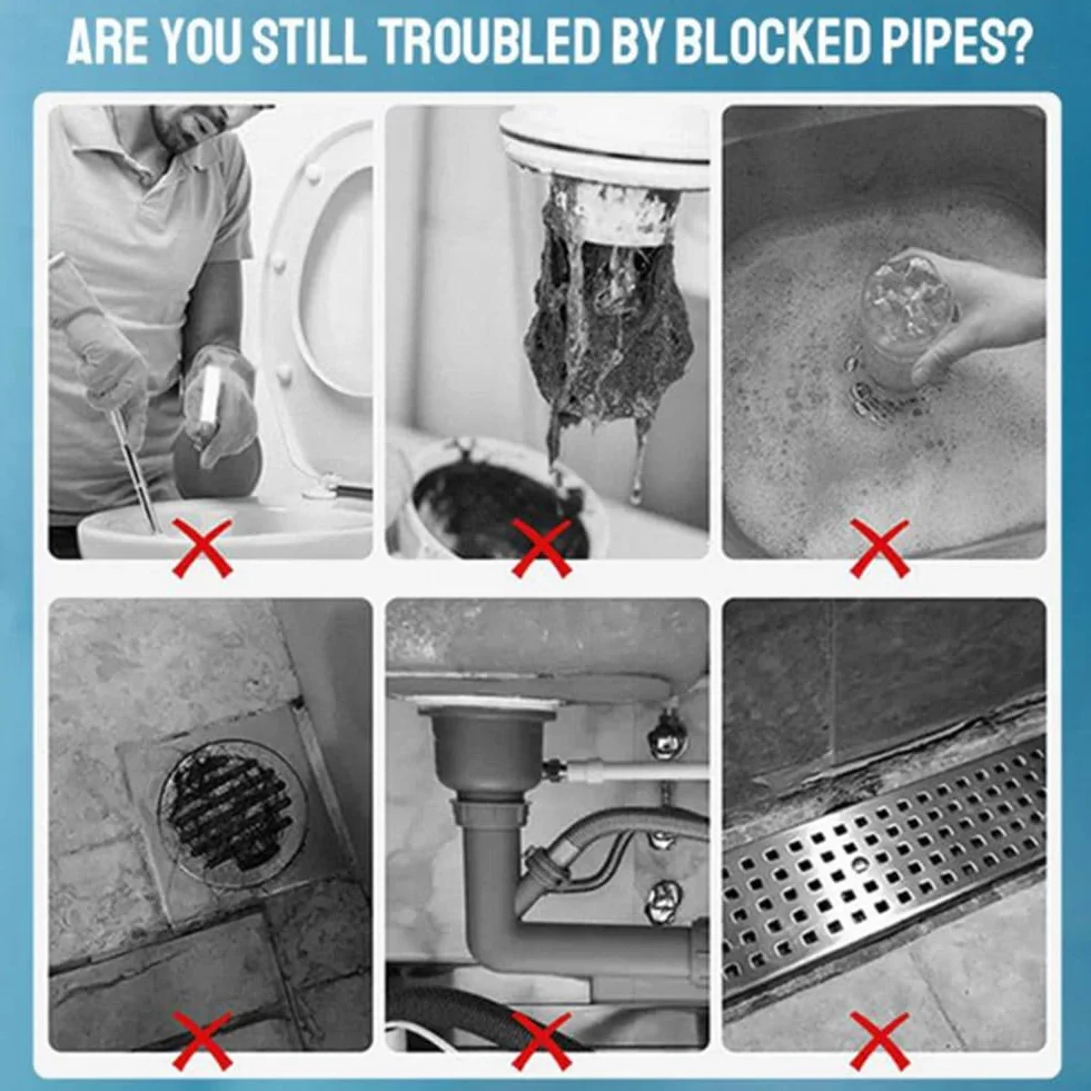 Powerful Pipe Dredging Agent, Powerful Quick Cleaning Drain Toilet Cleaner Tool, Pipeline Dredging Agent for Kitchen and Toilet Pipelines (1 pcs)