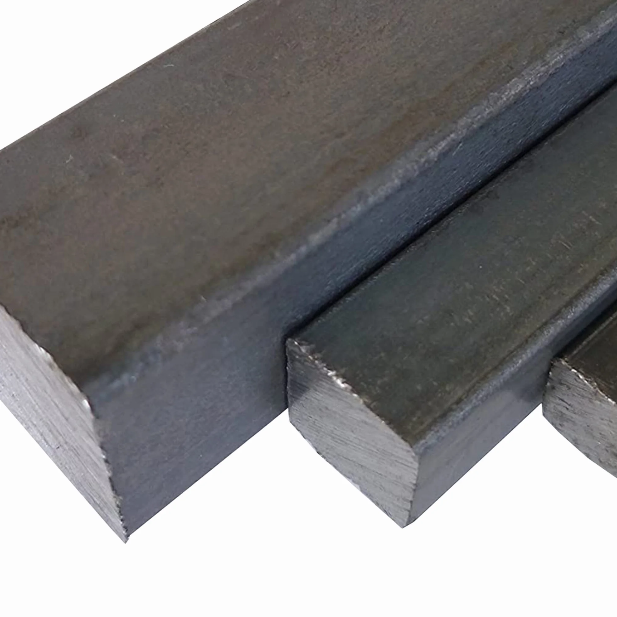 B&T Metall Acciaio quadrato 15 x 15 mm ST 37 laminato nero 1 m