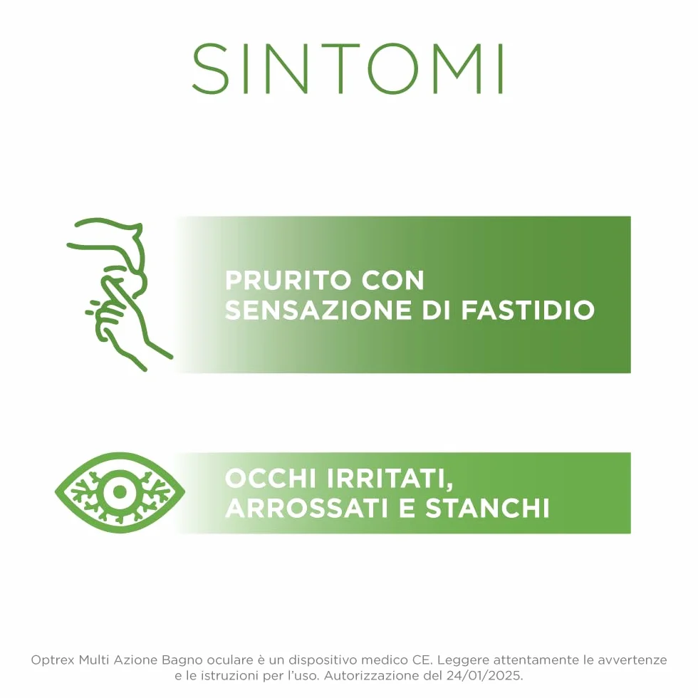 Optrex Multi Azione Bagno Oculare 300ml per Occhi Rossi Stanchi e Irritati