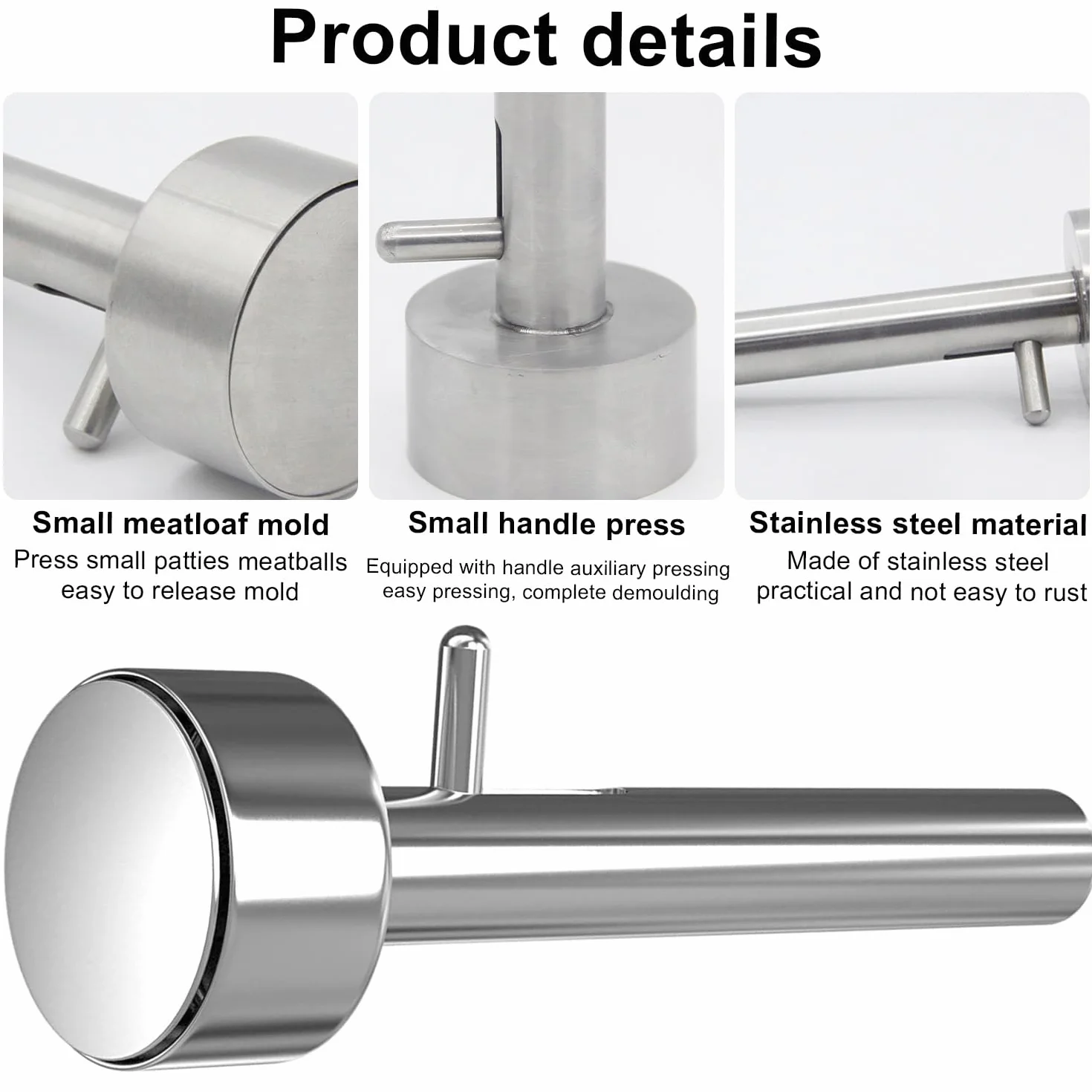 Paletta per Falafel Falafel Maker: YIDM Porzionatore di Falafel, Riutilizzabile Paletta per Falafel, Spessa falafel Maker Scoop, Acciaio Inox Paletta per Falafel per Fare Falafel/Polpette