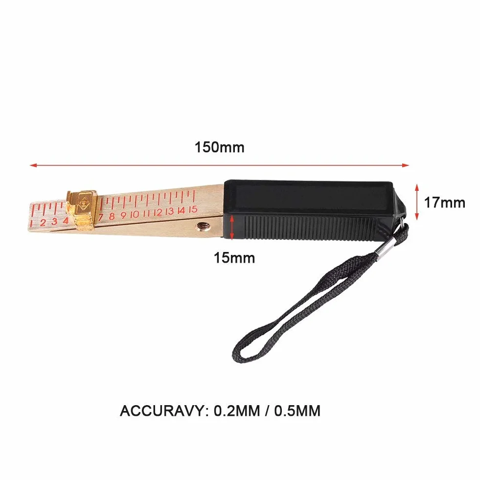 Calibro a Cuneo 1-15 mm, Strumento di Misurazione della Planarità Precisione 0,2mm
