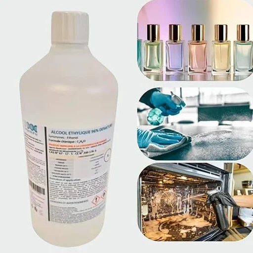 Alcol Etilico Denaturato 96% 1L per Profumi e Pulizia