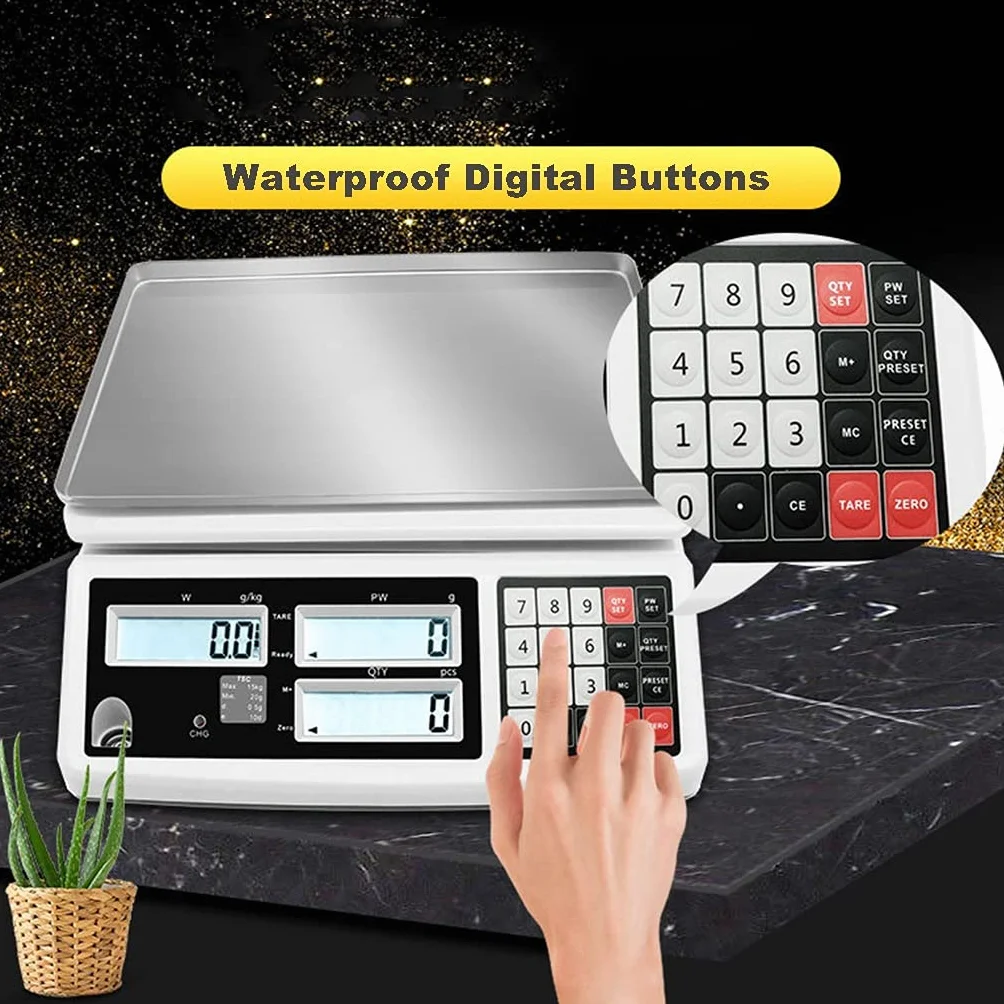 Bilancia Contapezzi Digitale Bilancia Conta Monete per Pezzi Precisione Bilancia Elettronica Grammo Bilancia Contapezzi Industriale da Laboratorio Bilancia Digitale (Size : 3kg/0.05g)
