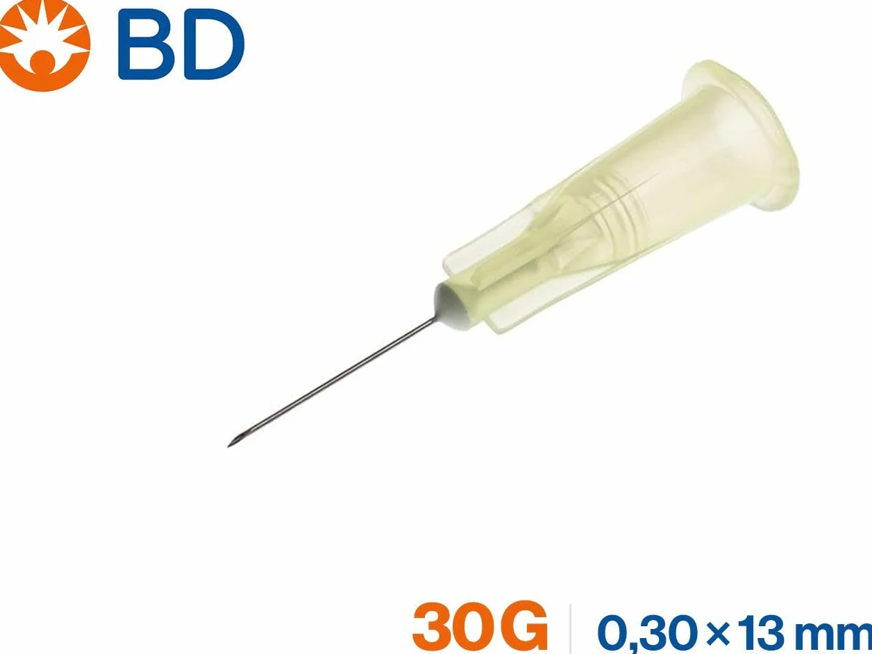 Microlance 30Gx13mm tubi di erogazione in acciaio inox confezione da 100 pezzi