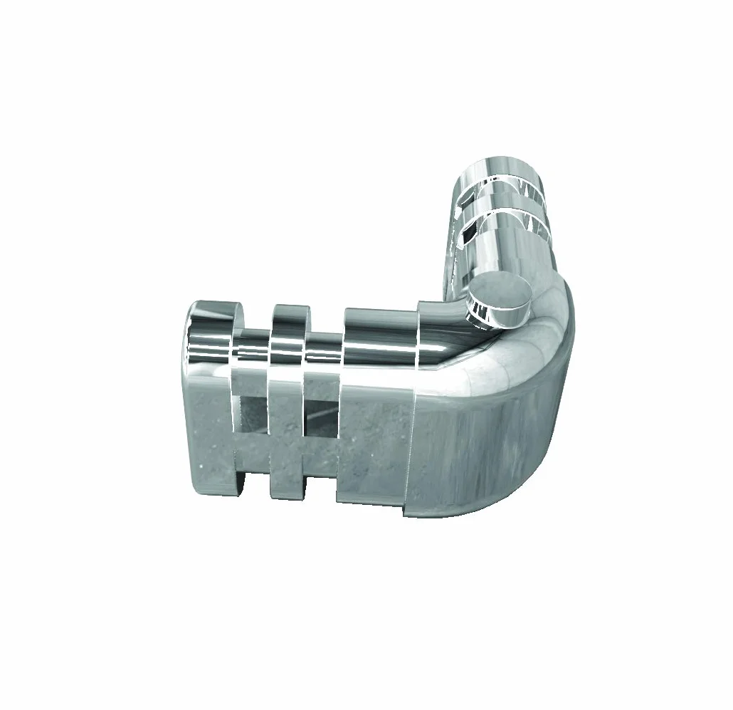 Giunto angolare 30x15 mm cromato metallo verniciato ABS