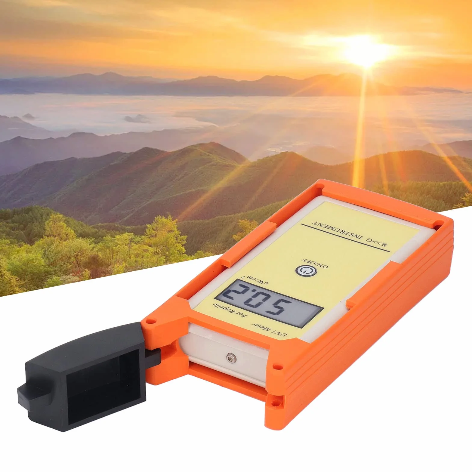 Rilevatore UV per la Misurazione del Livello UV della Luce Solare, Display LCD Digitale Misuratore Dell'indice UV per la Misurazione Dell'indice UV in Tempo Reale, Confronto Dell'indice UV, Rilevament