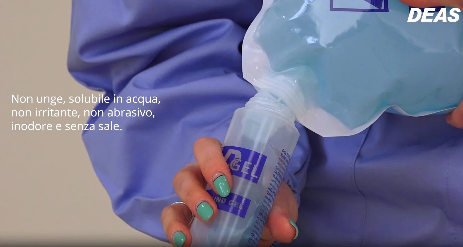 DGel - Gel conduttore 5 Litri AZZURRO Ultrasuoni, Ecografia - SACCA MORBIDA COMPLETO SVUOTAMENTO SENZA RESIDUO - Made in Italy 2 pezzi