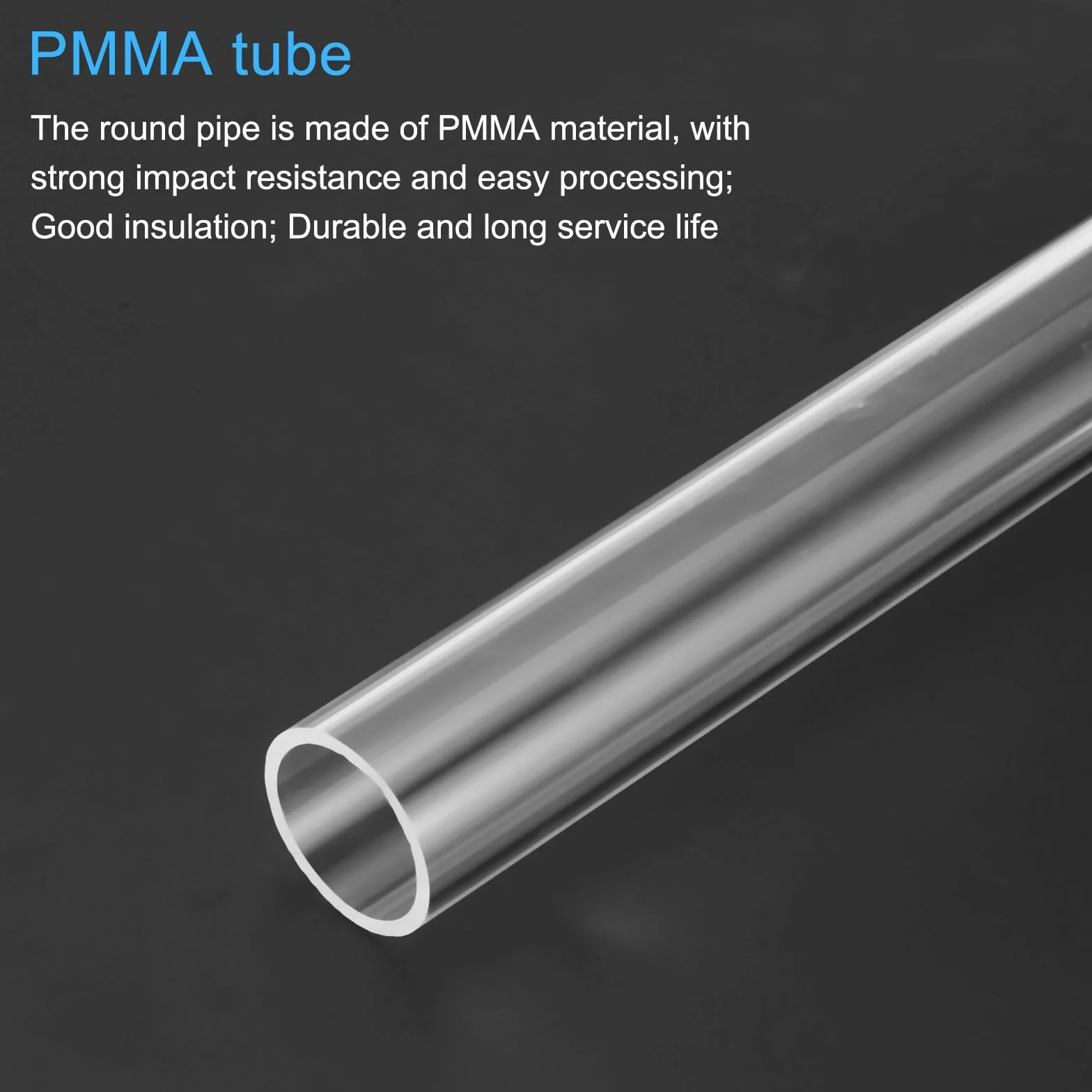 Tubi in PVC trasparente diametro 21 mm 25 mm lunghezza 250 mm per lampade da terra