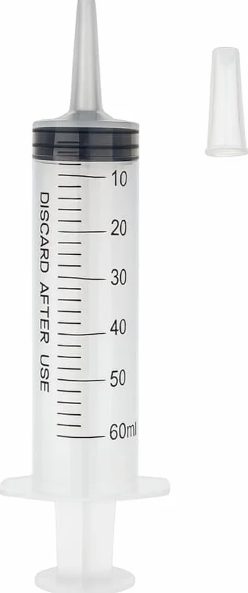 Siringa Monouso 50 ml Senza Ago Latex Free Confezione 25 Pezzi