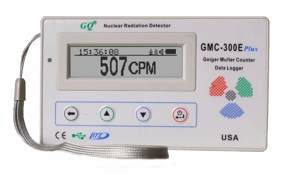 GQ GMC300EPLUS Contatore Geiger Rilevatore di Radiazioni Nucleari Dosimetro Beta Gamma Datalogger