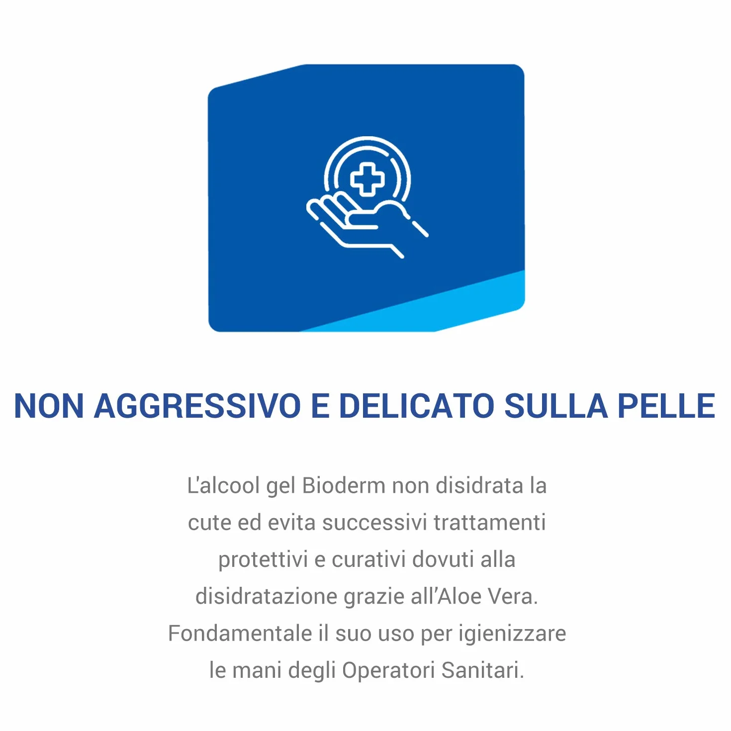 Bioderm Alcool Gel Igienizzante Mani 500 ml - Soluzione Alcolica con Aloe Vera