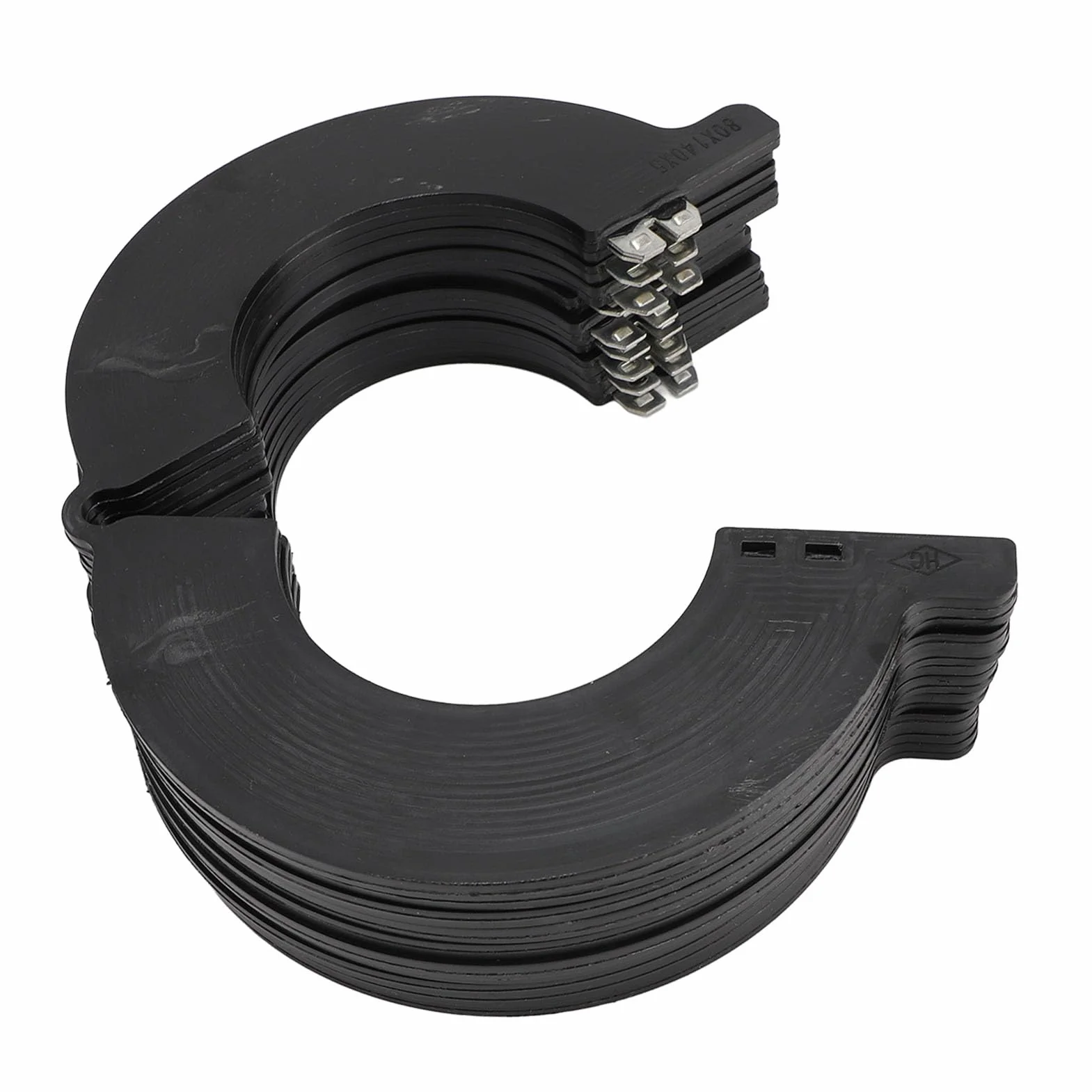 Kit Spessori Perno Benna 80 Mm, Ricambio in Plastica Tecnica per Escavatore, con Design Antipolvere e a Basso Attrito, Adatto per Cat Case Doosan