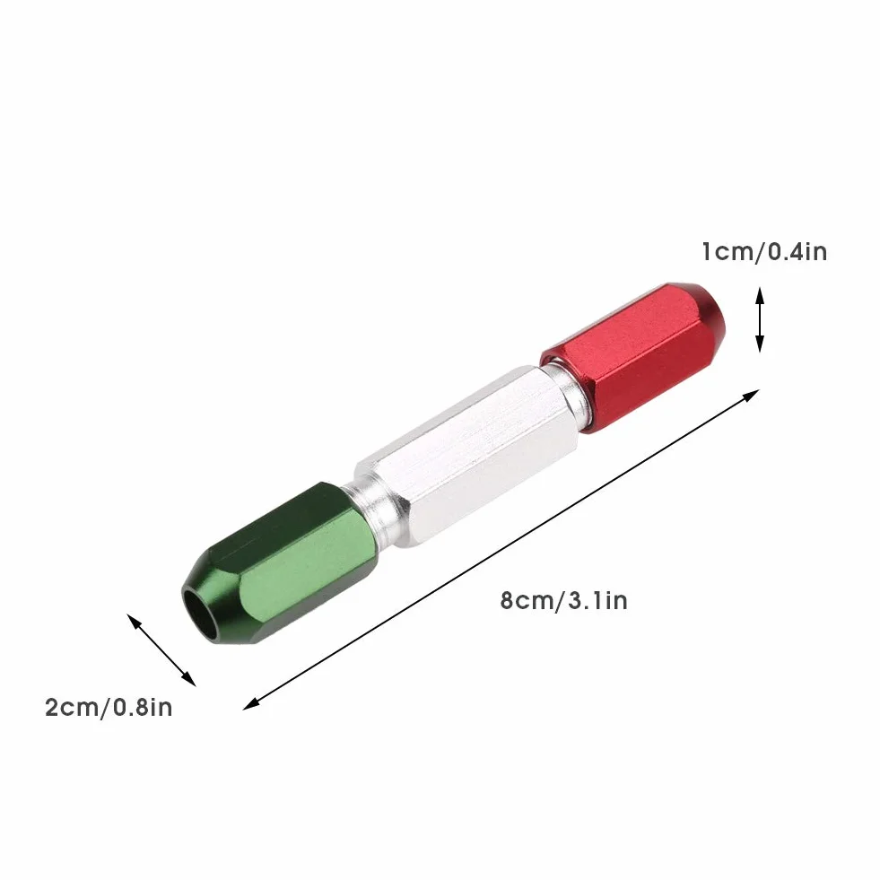 Maniglia per calibro a perno in alluminio doppia estremità Go-No Go 0,3-16 mm