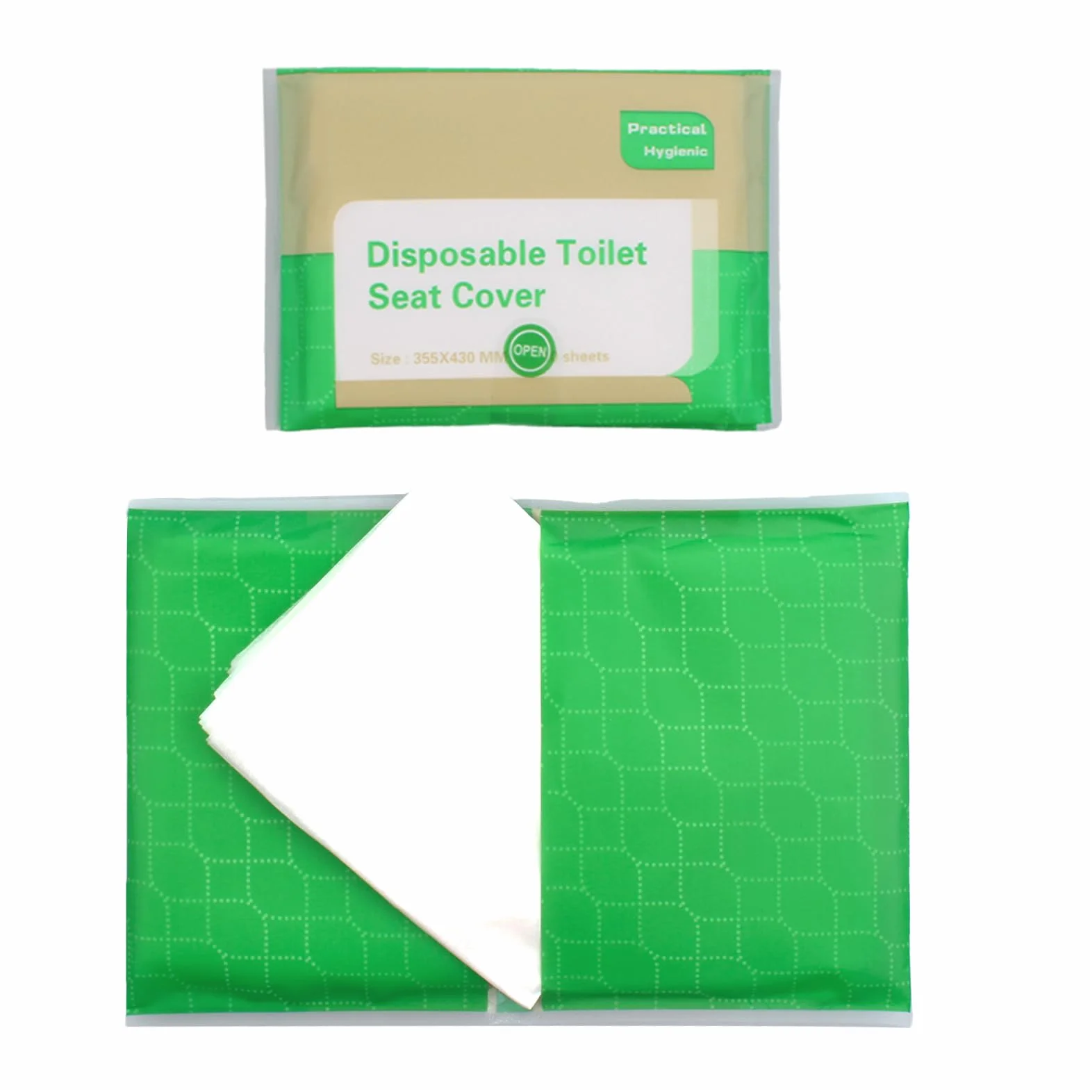 Copriwater usa e getta 43x35.5cm 20 Pezzi Biodegradabili per ospedale hotel