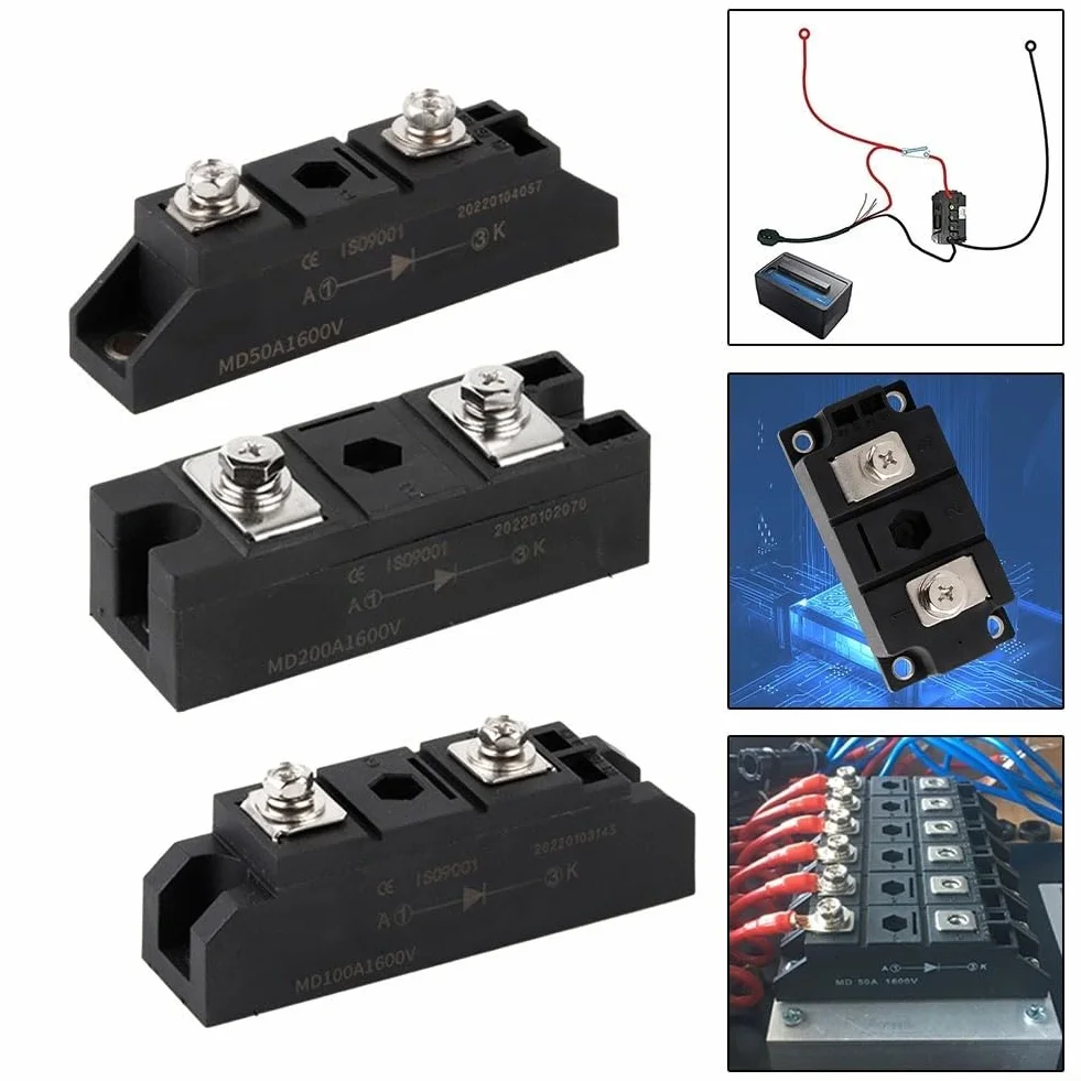 Diodo di blocco fotovoltaico, diodo di ricarica anti-inversione, modulo diodo anti-inversione MD50A/MD100A/MD200A1600V (MD100A)
