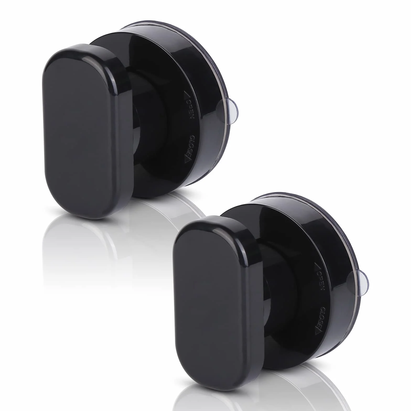 2 maniglie a ventosa per porta Mokinga, maniglia in plastica ABS per balcone