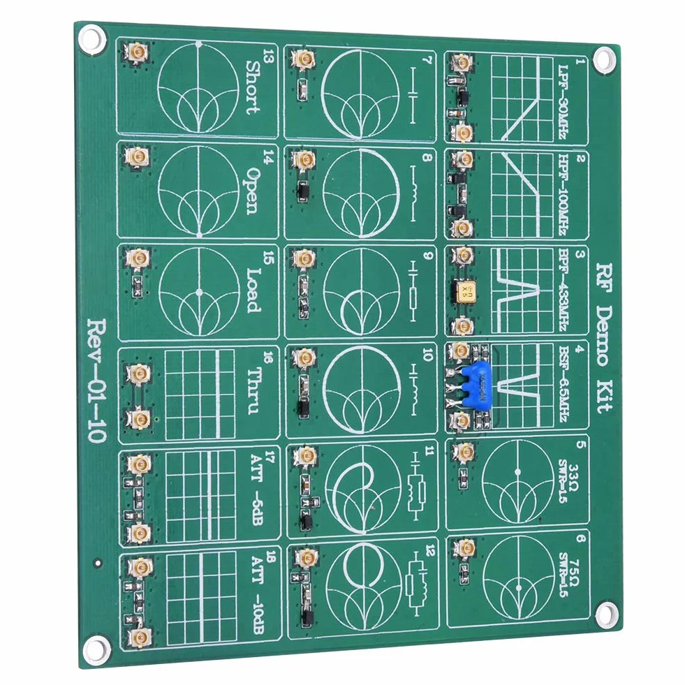 Kit Demo Rf, Scheda Analizzatore di Rete Attenuatore Filtro Nanovna Test Vna Modulo Test Vector Board Rf