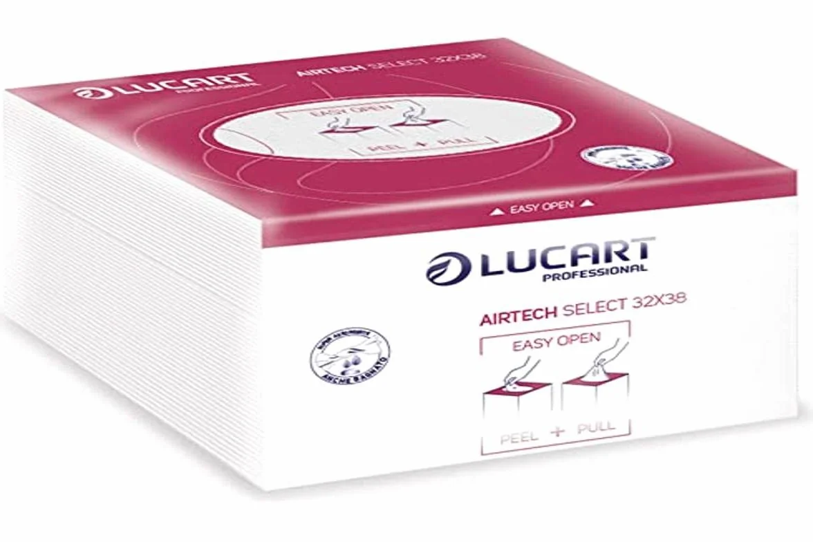 Lucart Panni Multiuso Piegati Airtech Select, 32 x 38 cm, conf. 55 Pezzi