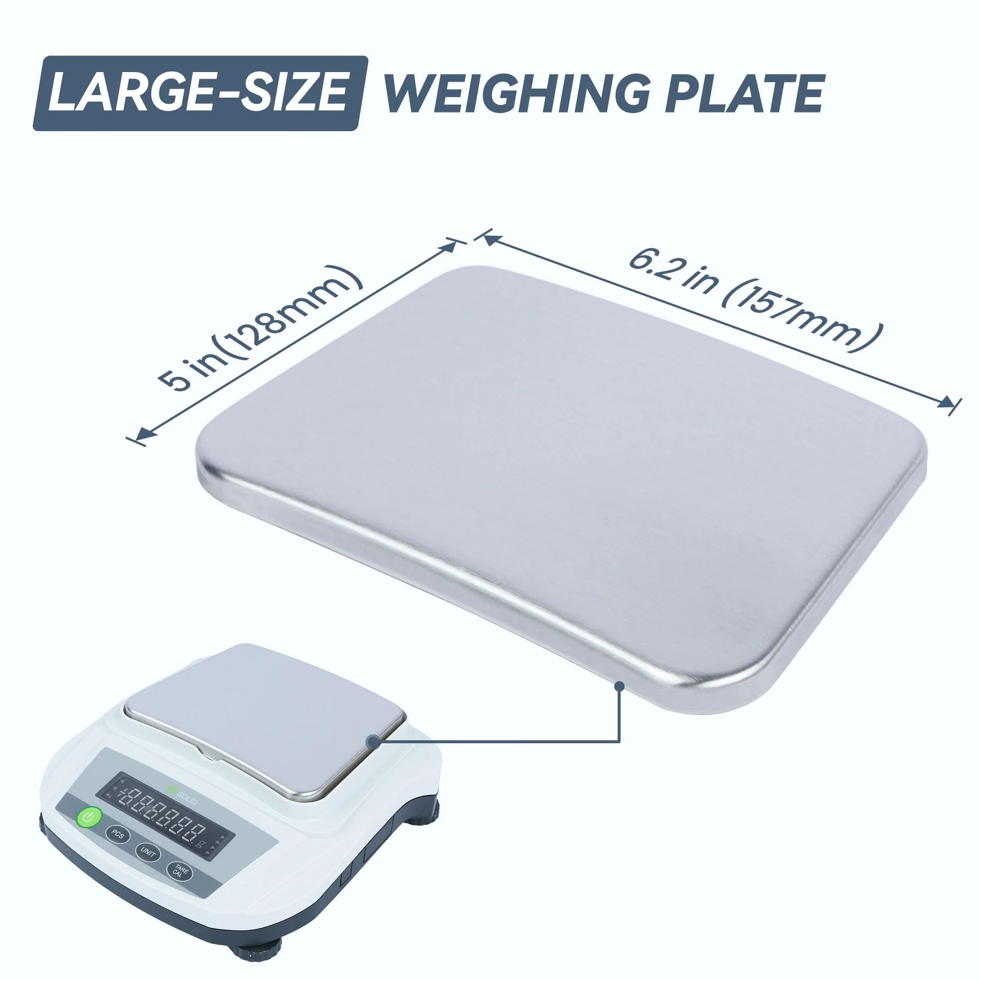 U.S. Solid Bilancia Digitale 2000 g x 0,01 g Analitica Precyzyjna