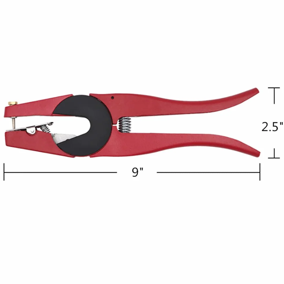 Pinza Applicatrice per Marche Auricolari per Ovini – Strumento di Identificazione Animali da Allevamento per Capre, 23 cm