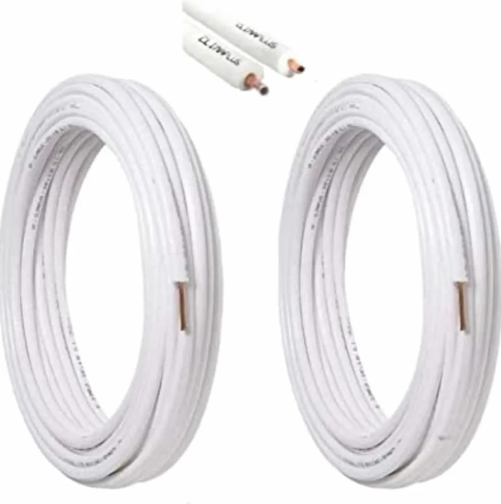 kit tubi rame per climatizzatore coppia 40 mt da 1/4 40 mt da 3/8 totale 80 mt per gas r407 -r410 -r32