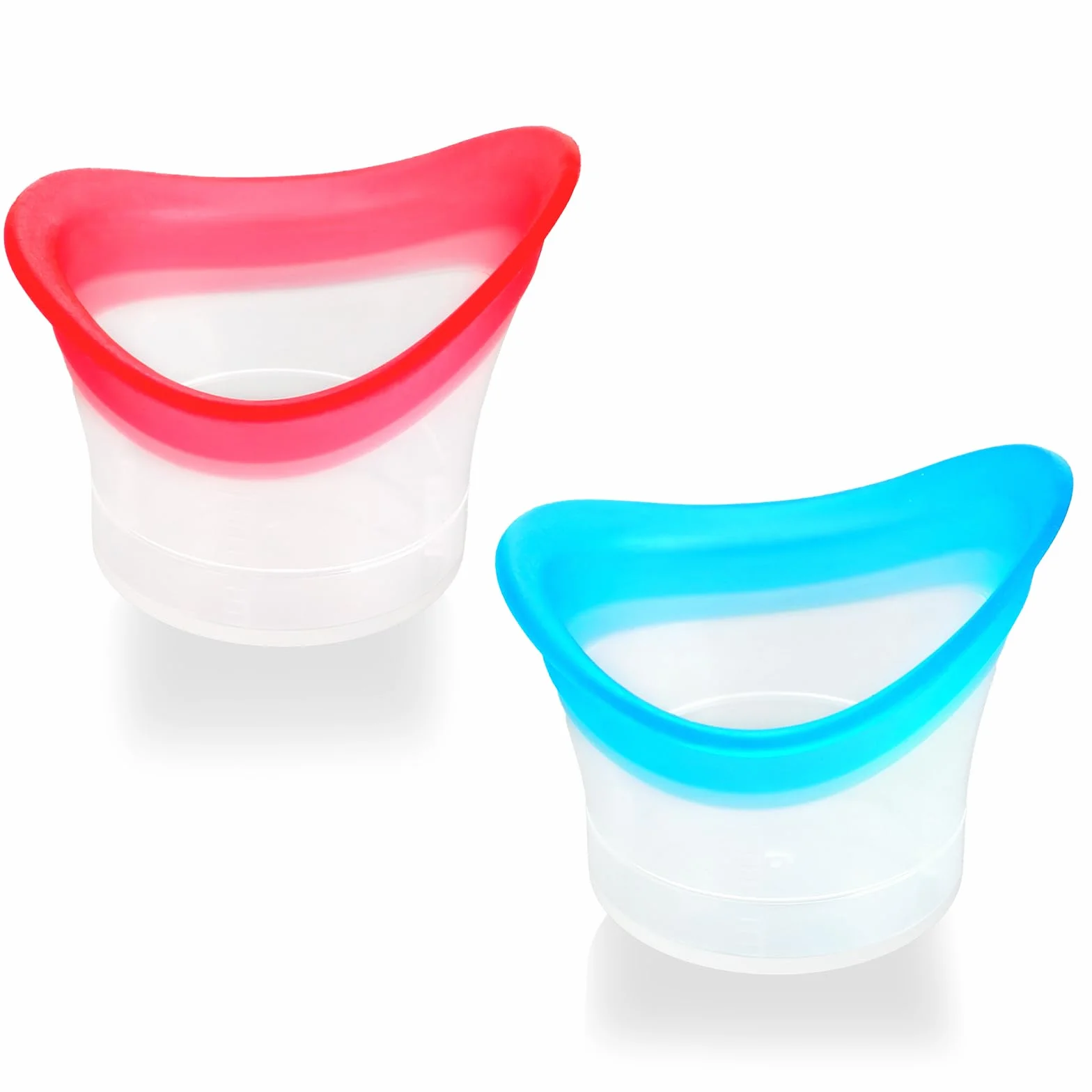 Set 2 Pezzi Occhiere in Silicone per Lavaggio Occhi Riutilizzabile