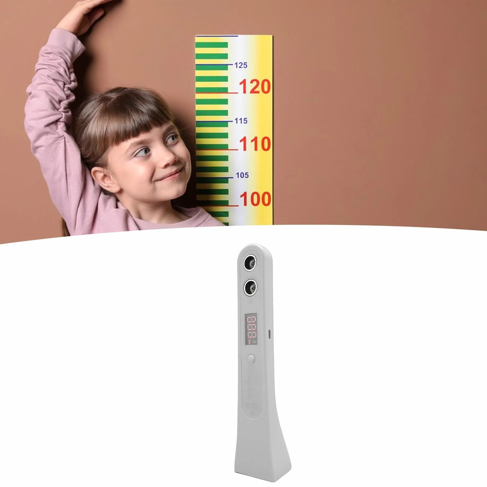 Misurazione Altezza Portatile Stadiometro Infrarossi Digitale 200 Cm