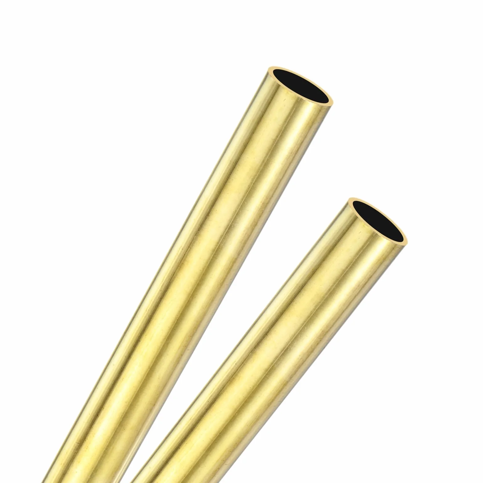 M METERXITY 2 Pezzi Tubo Rotondo Ottone 200x12x1mm H62 Senza Saldature
