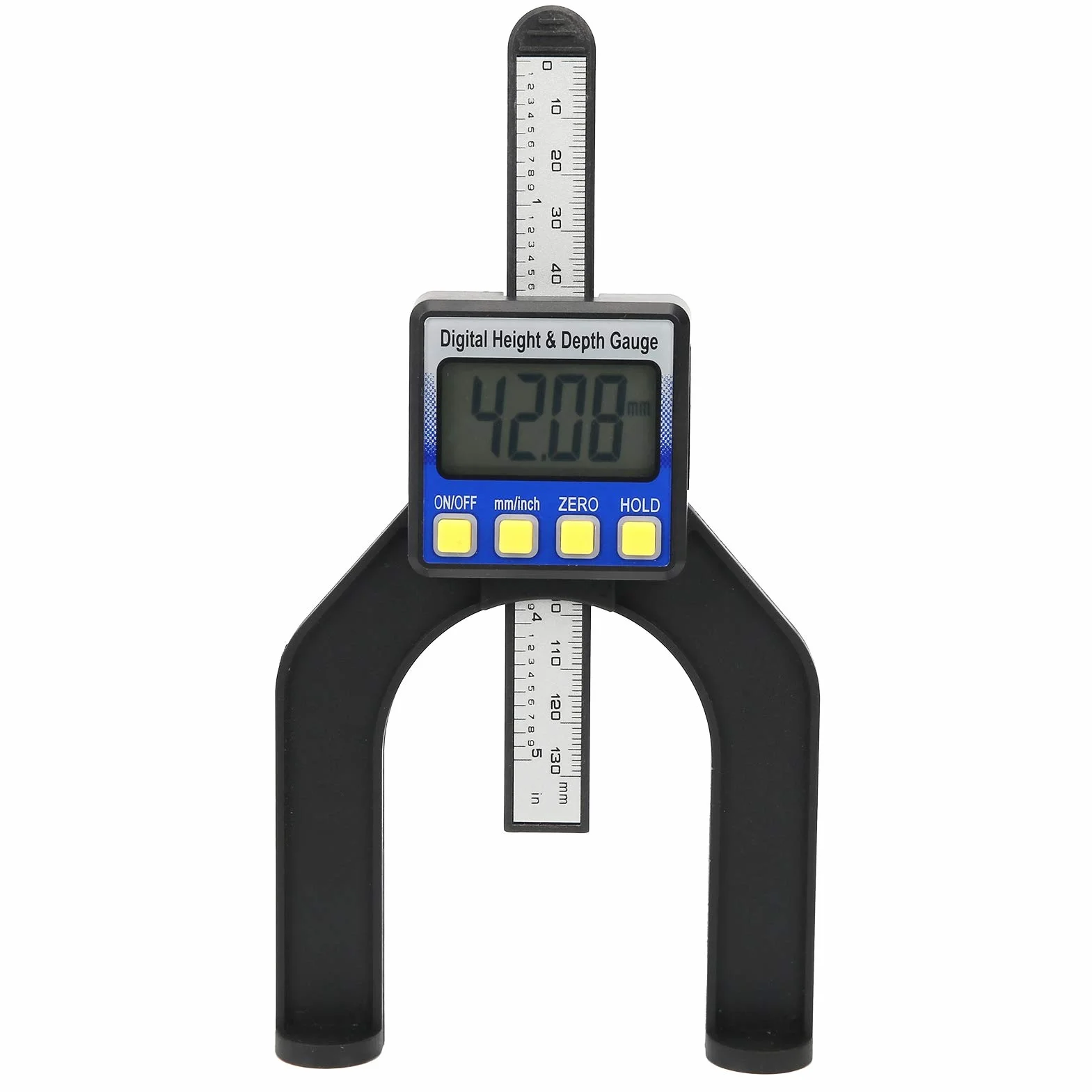 VBESTLIFE Misuratore di profondità digitale 0-80 mm Display larga scala Righello doppio scopo