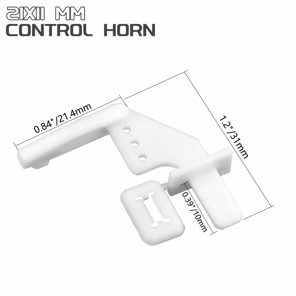 10 pezzi in acciaio 1,2 x 260 mm + 10 clacson in nylon micro controllo 20 x 11 mm 4 fori per RC aereo fai da te