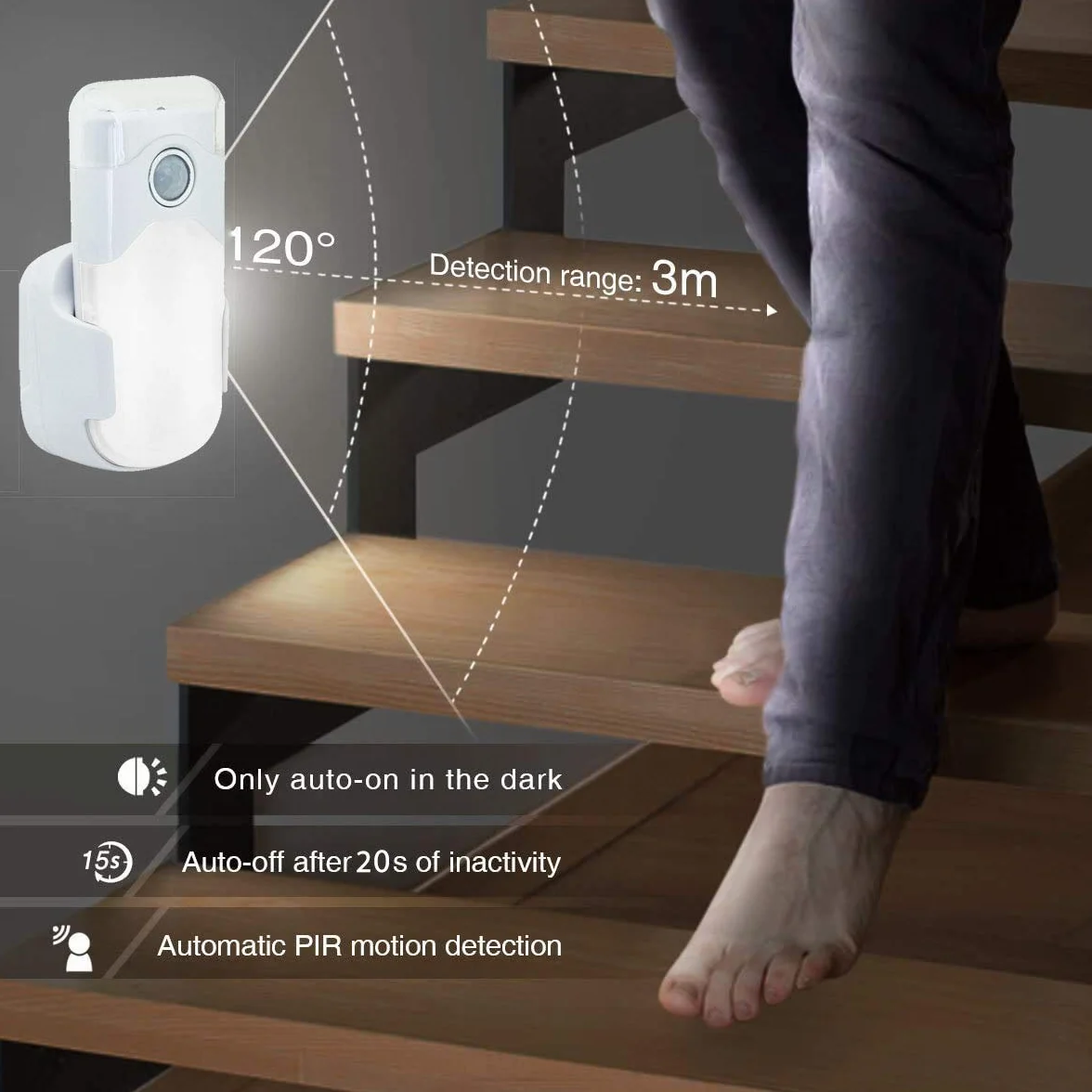 VELAMP R720 NIGHT GUARD Torcia d'Emergenza 3-in-1 Luce di Cortesia Anti-Blackout Portatile