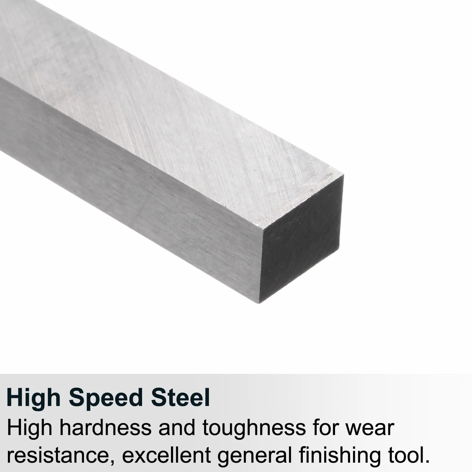 sourcing map Punta per tornio 8 mm x 10 mm x 200 mm, acciaio HSS, rettangolare, 5 pezzi