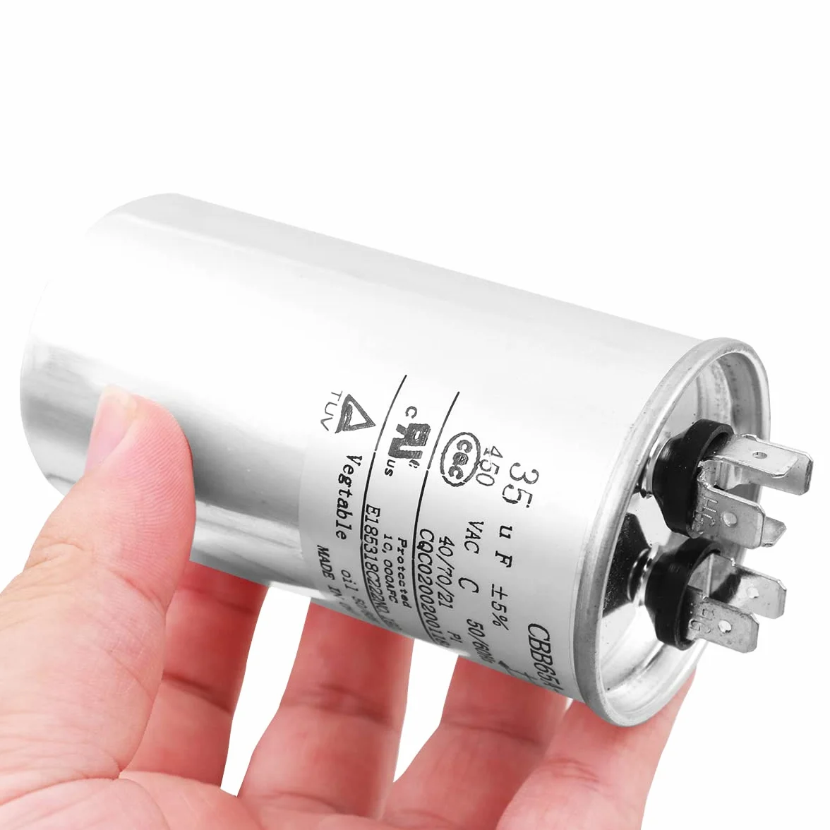 DollaTek 35uF CBB65 Condensatore Motore in Esecuzione 450VAC 50/60Hz