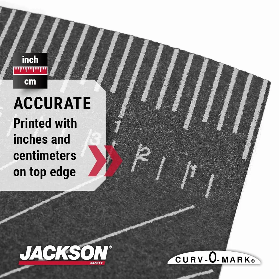 Jackson Safety Righello Curv-O-Mark Wrap-A-Round XX-grande nero diametro tubo 6-16 cali