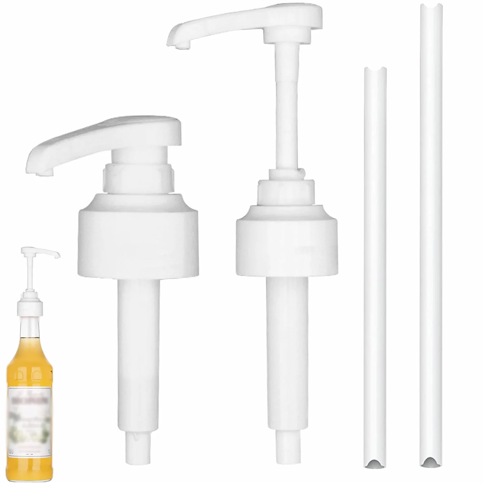 2 distributori di pompa, compatibili con pompa di sciroppo di caffè Monin, dispenser di sciroppo a scatto per pompa dosatrice da 10 ml, testa di pompa, per bottiglie da 700 ml e 1000 ml