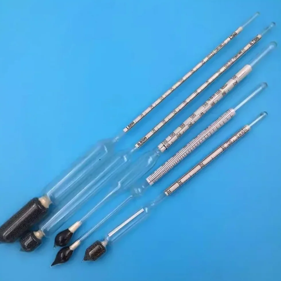 Densitometri in vetro da laboratorio idrometro liquido densimetro 1,0-1,2 kg/m3 2 pezzi