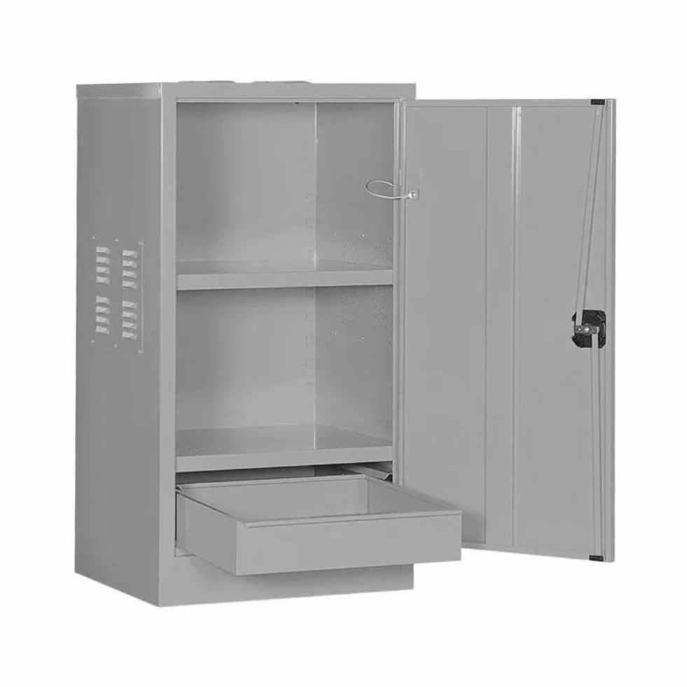 Armadio di sicurezza sostanze chimiche 580x460x1000 mm 1 anta cieca 2 ripiani