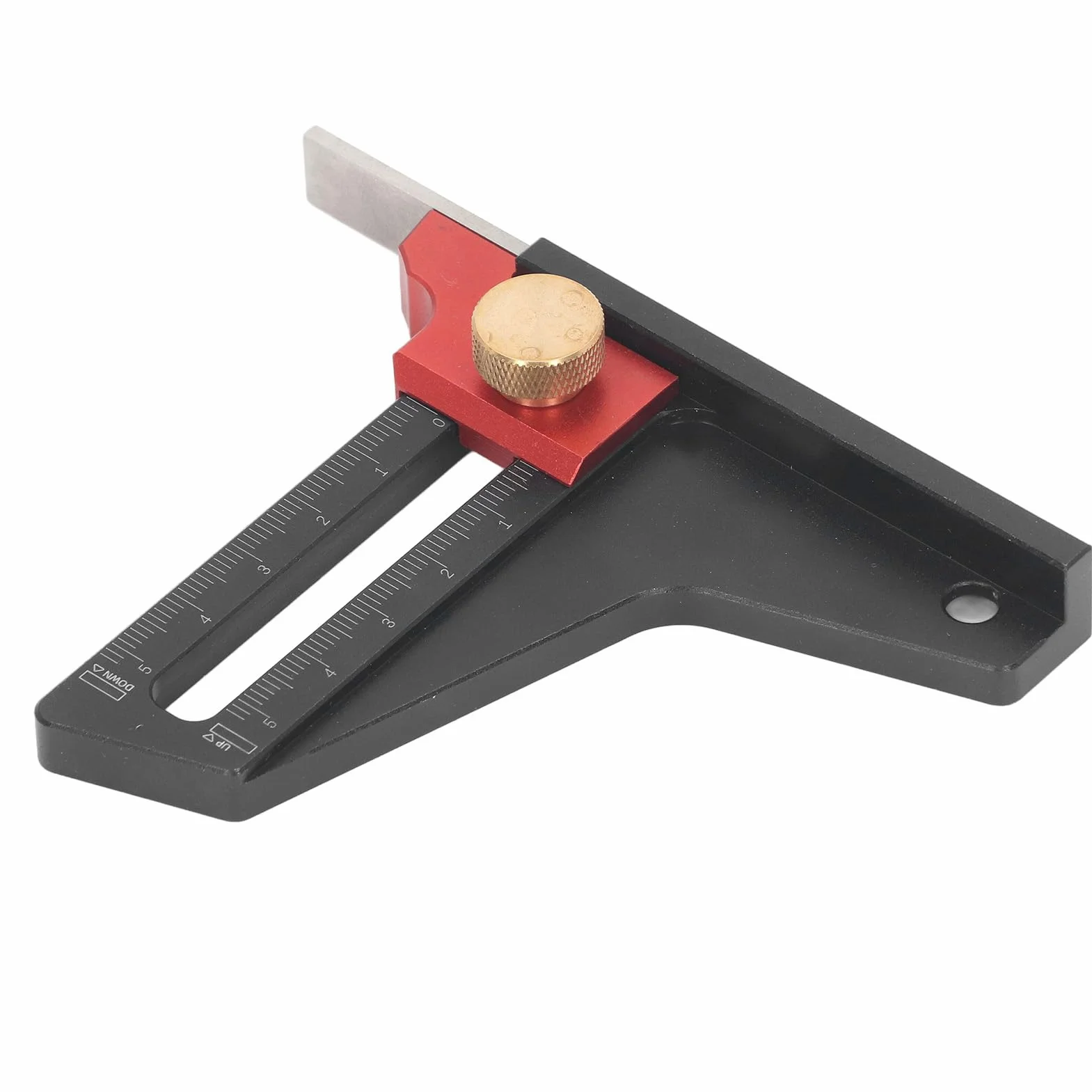 Misuratore di Altezza Tavolo in Lega di Alluminio per Lavorazione Legno, Strumento di Misurazione Profondità CNC