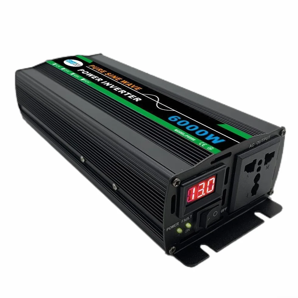SPORTARC Inverter di potenza a onda sinusoidale pura da 1000 W per pannello solare, campeggio (12 V 220 V)