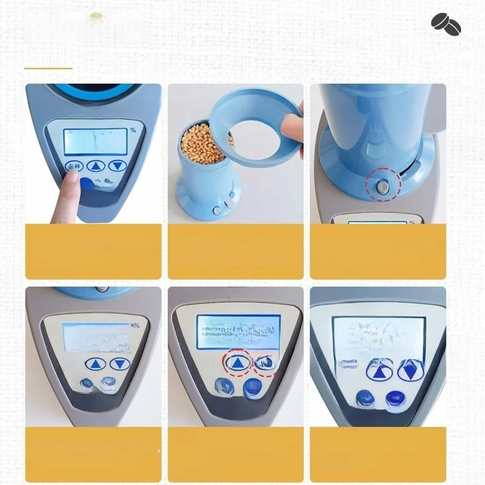 Misuratore di umidità per cereali LDS2G con display LCD, 35 colture, caffè, cacao, compensazione automatica