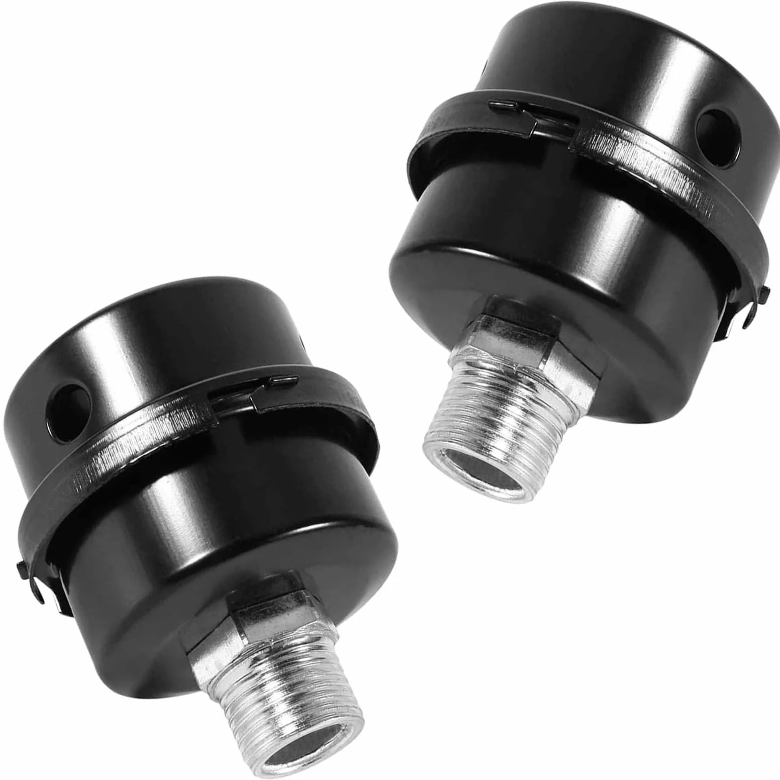 Filtro di Aspirazione Silenziatore Compressore D'aria 2 Pezzi 20mm Metallo 1/2" Filetto
