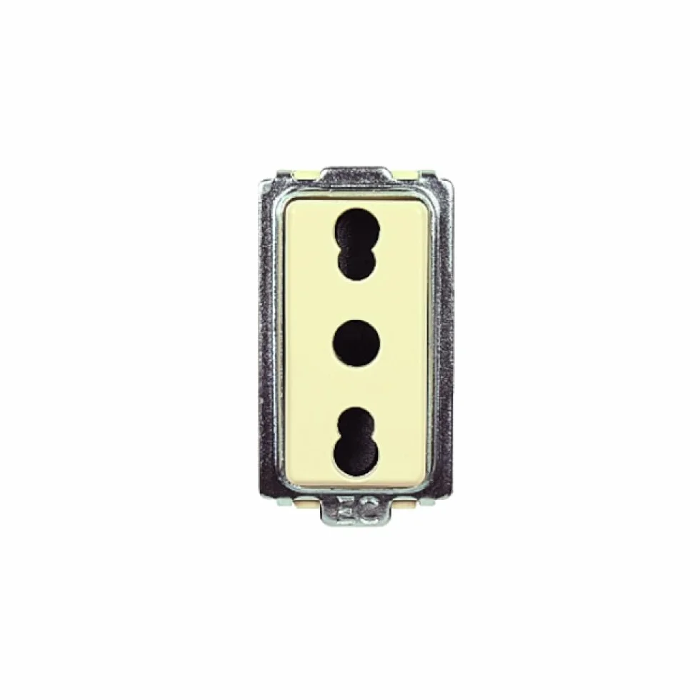 Presa Bipasso 5 Moduli Bticino Magic Bianco 220V 230V 10A 16A Bivalente