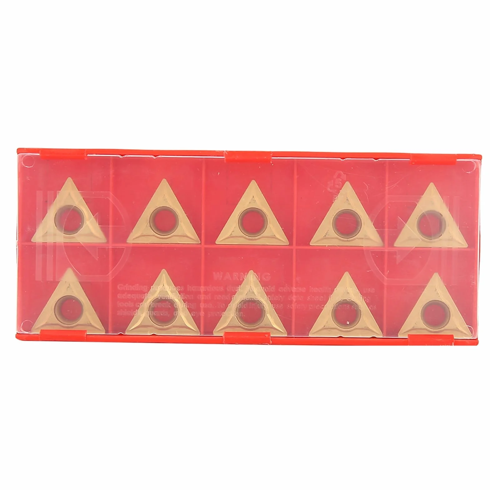 Inserto triangolare in acciaio al carburo di tungsteno con inserto per tornitura CNC adatto per semifinitura e sgrossatura 10 pezzi