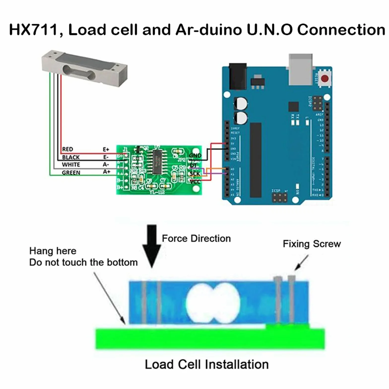 2 kg Digital Load Cell Weight Sensor+HX711 AD Weighing Sensor Module High Precision for Arduino DIY Electronic Portable Kitchen Scale(2 set)