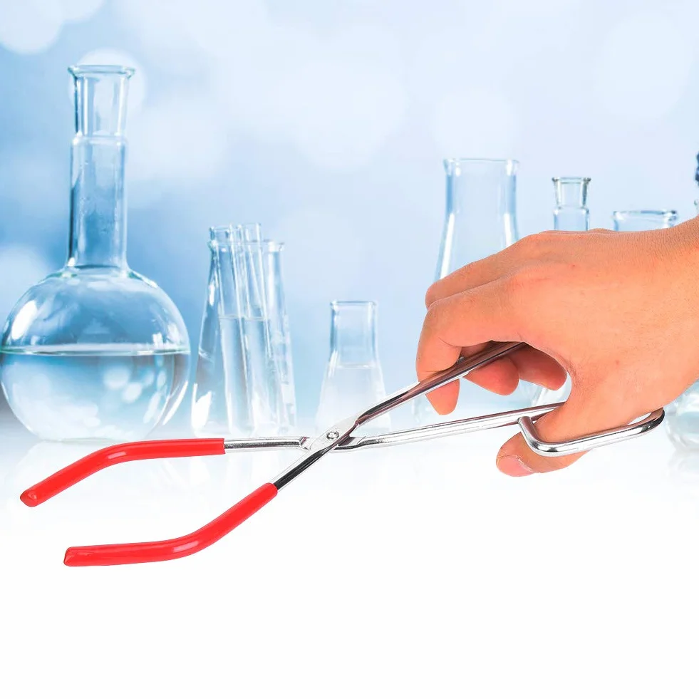 Pinza crogiolo Pinza crogiolo Pinza a morsetto Pinza a prova di corrosione Strumento didattico Pinza laboratorio ad alta pressione Pinza a clip per impianti chimici ufficio