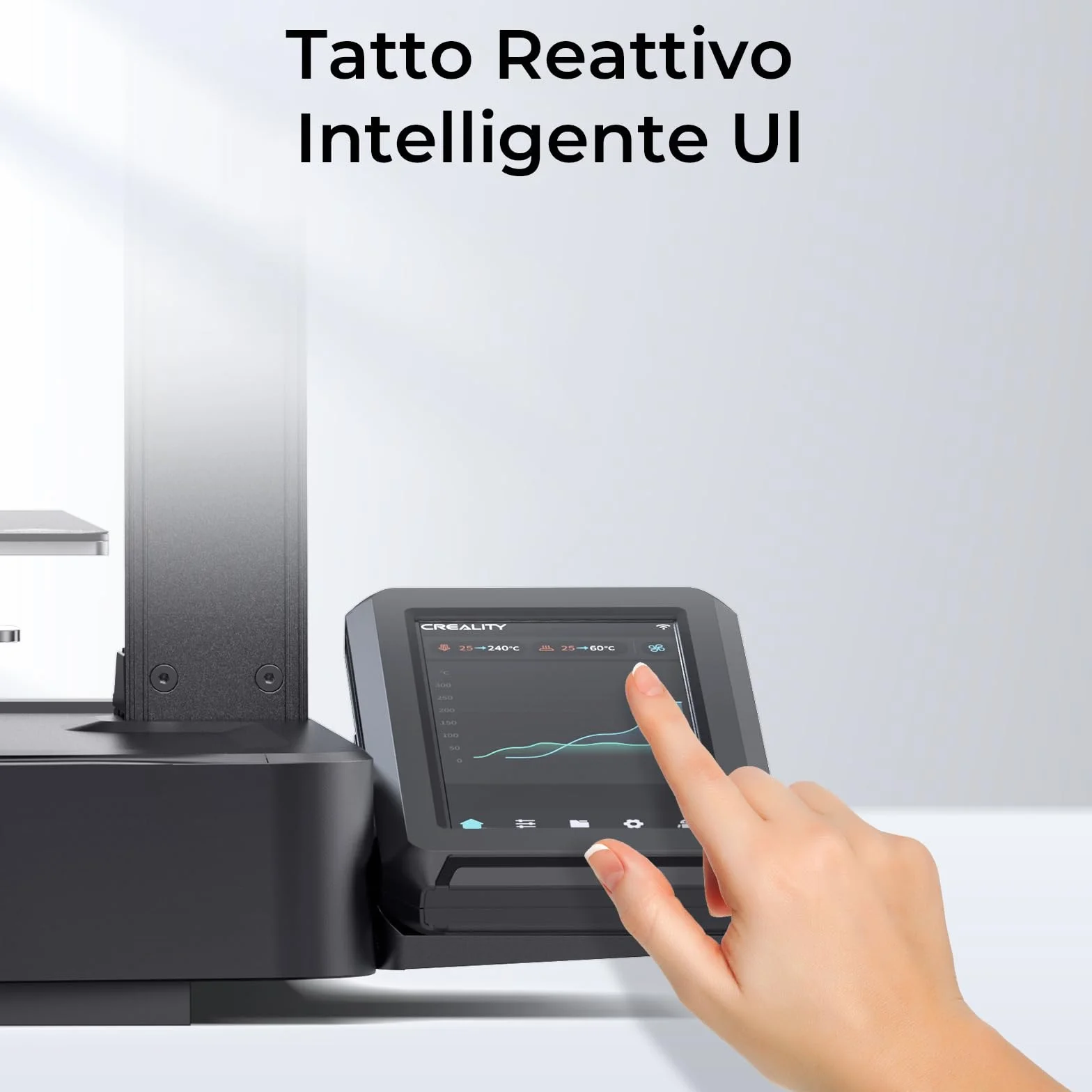 Creality Stampante 3D Ender 3 V3 KE, 500 mm/s di Stampa ad Alta Velocità con Livellamento Automatico, Printer 3D L'estrusore Diretto Sprite Supporta la Stampa a 300℃, Volume di Stampa 220×220×250 mm