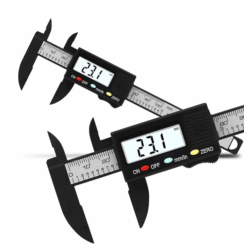 Elettronico Digitale Vernier Calibro 0-100mm Strumento di Misurazione per Gioielli Righello Digitale